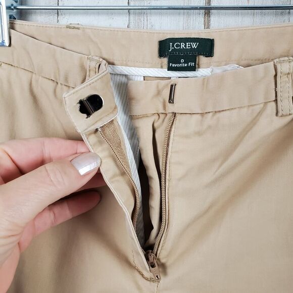 J. Crew Favorite Fit Chino Pants Khaki Size 0 - Picture 6 of 10